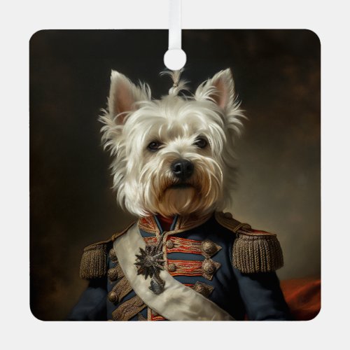 Admiral West Highland Terrier Metal Ornament