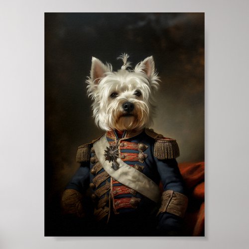 Admiral West Highland Terrier Poster