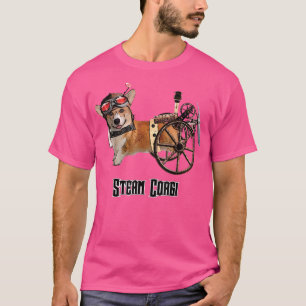 Admiral Wheels the Steampunk Corgi T-Shirt