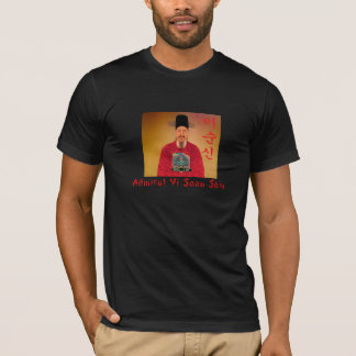 Admiral Yi Soon shin Hangul Black T-Shirt