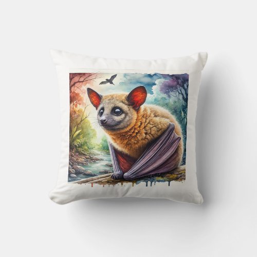 Admiralty Islands flying fox 140624AREF115 _ Water Throw Pillow