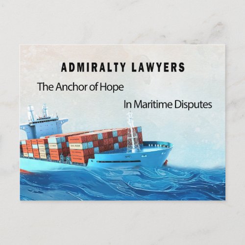 Admiralty Lawyers The Anchor of Hope in Maritime  Postcard