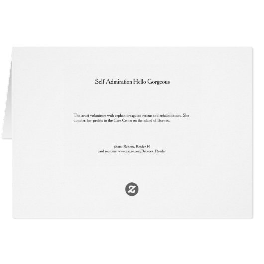 Admiration Hello Gorgeous Self (Back Horizontal)