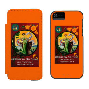 Admission Day Advertisment, State Festival iPhone SE/5/5s Wallet Case