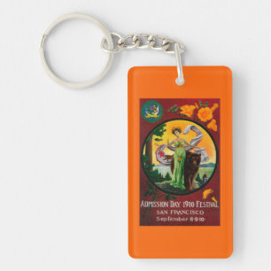 Admission Day Advertisment, State Festival Keychain