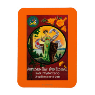 Admission Day Advertisment, State Festival Magnet