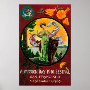Admission Day Advertisment, State Festival Poster
