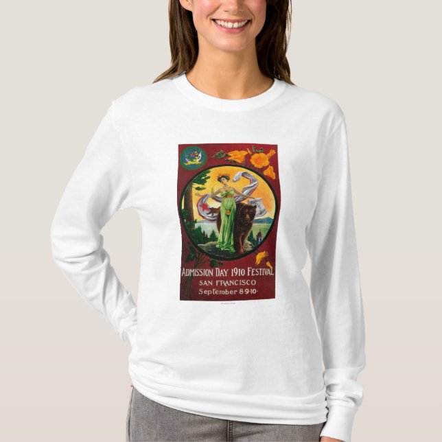 Admission Day Advertisment, State Festival T-Shirt (Front)