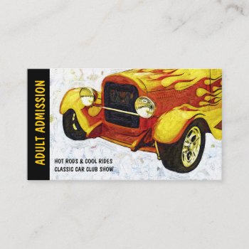 Admission Ticket For Classic Auto Show Or Club by CountryCorner at Zazzle