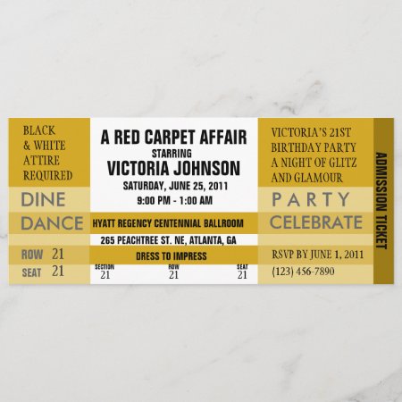 Admission Ticket Invite [gold]