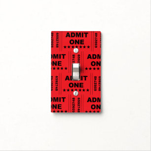 "Admit One" Light Switch Cover