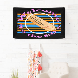 Admit one ticket - to the 80's banner