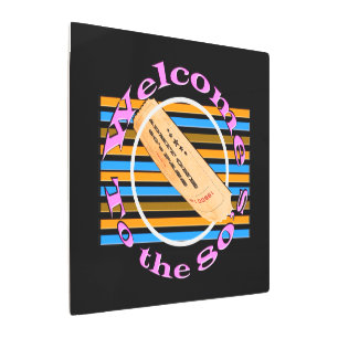 Admit one ticket - to the 80's   metal print