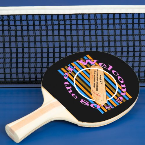 Admit one ticket _ to the 80s  ping pong paddle