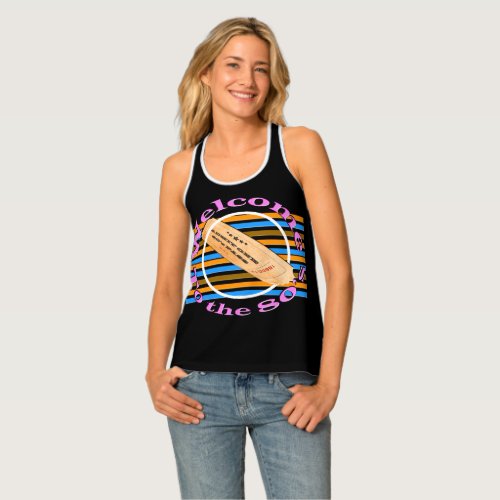 Admit one ticket _ to the 80s   tank top