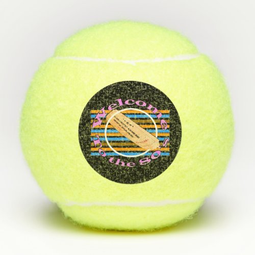 Admit one ticket _ to the 80s   tennis balls