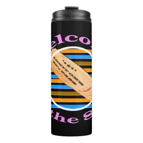 Admit one ticket _ to the 80s  thermal tumbler