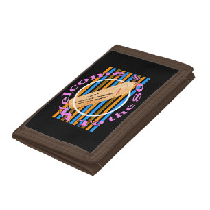 Admit one ticket - to the 80's tri-fold wallet