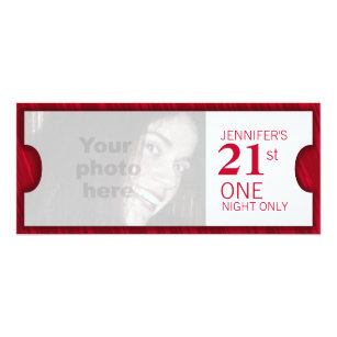 admit one invitations zazzle