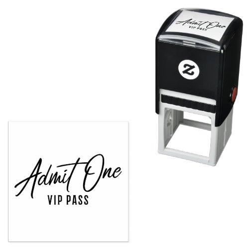Admit One VIP Pass Self_inking Stamp
