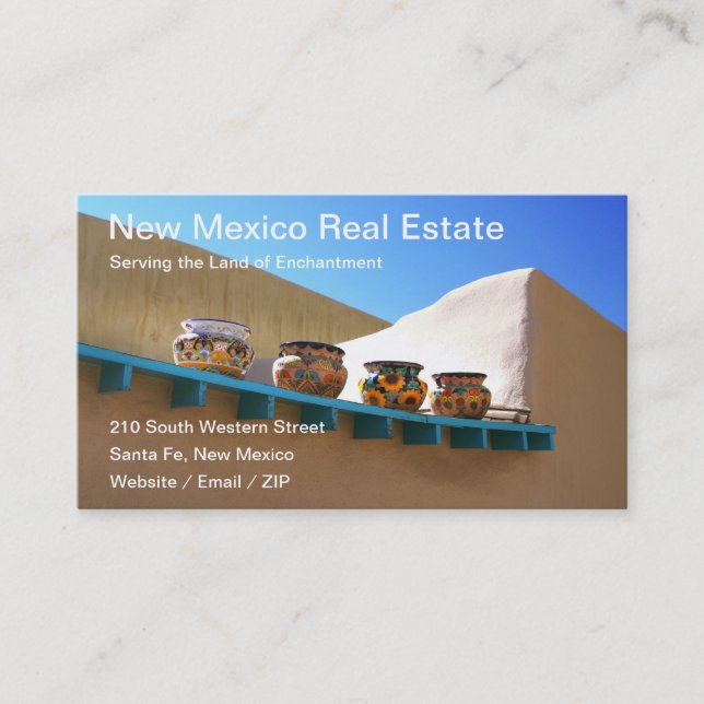 Adobe and Pottery Appointment Card (Front)