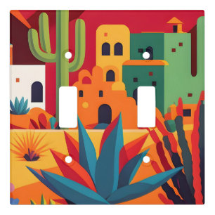 Adobe Cactus Texas Light Switch