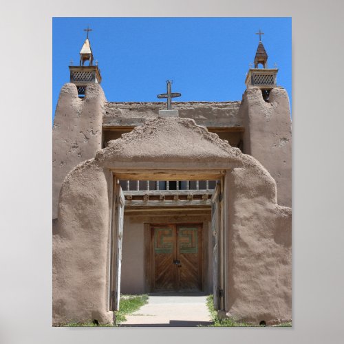 Adobe Church San Jose de Gracia New Mexico Photo Poster