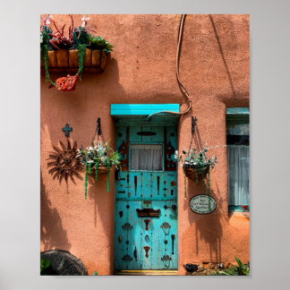 Adobe House Taos New Mexico Photo Poster