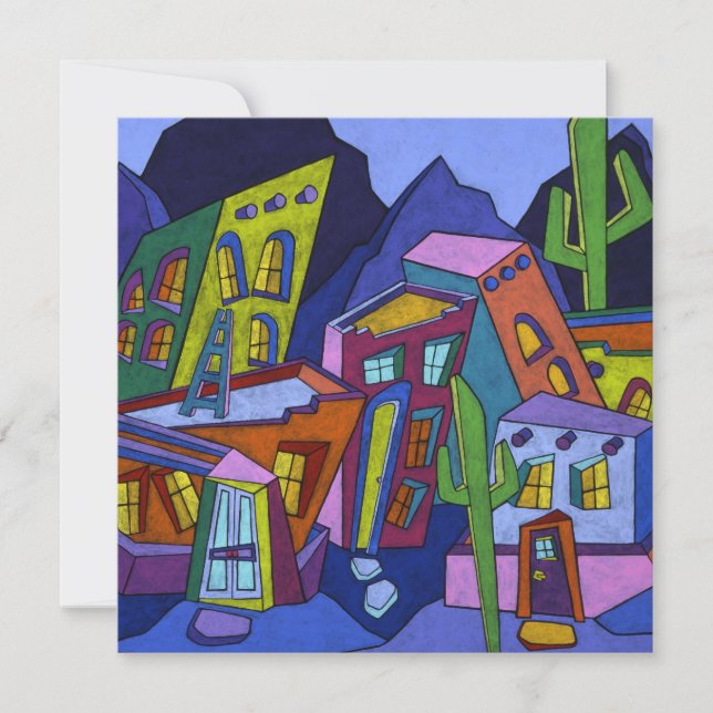 Adobe Noche ( Square) Invitation (Front)