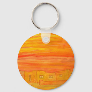 adobe sky santa fe keychain
