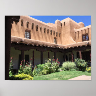 Adobe Vigas La Fonda Hotel Santa Fe NM Poster