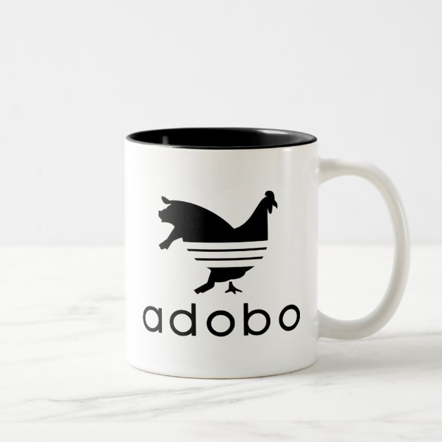 Adobo Chicken Pork Two-Tone Coffee Mug (Right)