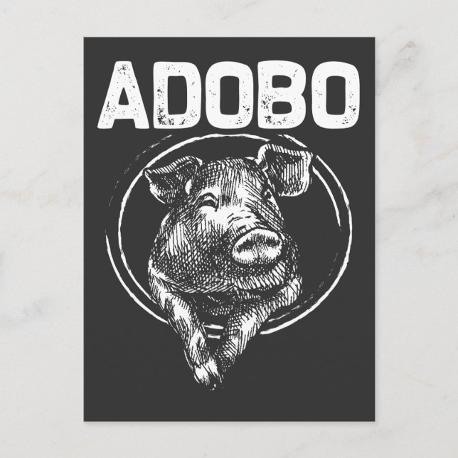 Adobo Pork Marinade Foodie Philippines Postcard (Front)