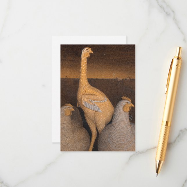 Adolescence by Grant Wood Enclosure Card (Front/Back In Situ)