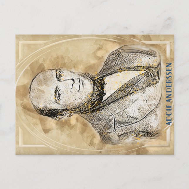 Adolf Anderssen, chess player, Postcard (Front)