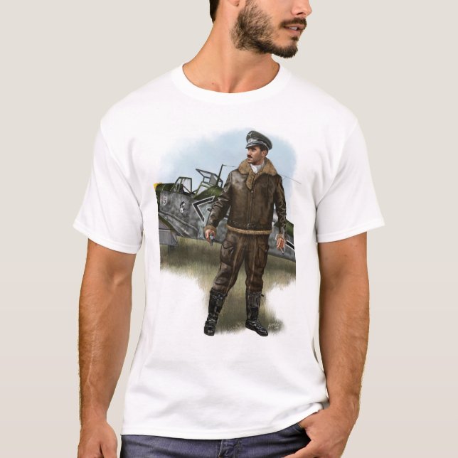 Adolf Galland Ás German ww2 T-Shirt (Front)