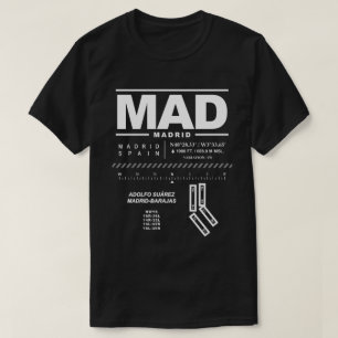 Adolfo Suárez Madrid-Barajas Airport MAD T-Shirt