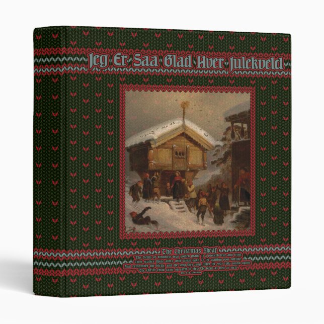 Adolph Tidemand Norsk juleskikk 3 Ring Binder (Front/Spine)