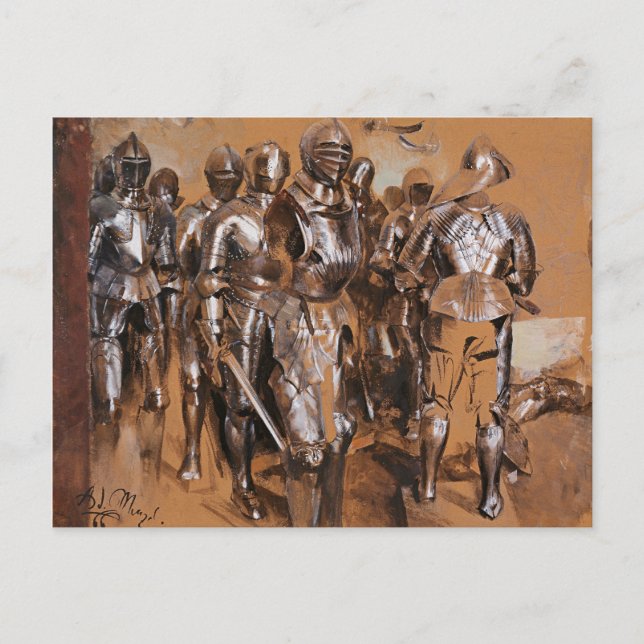 Adolph von Menzel Armor chamber fantasy CC0095  Postcard (Front)