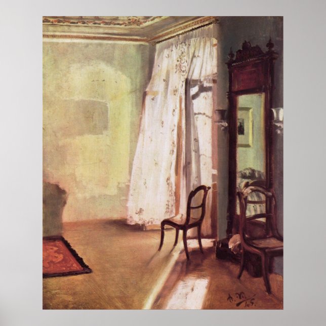 Adolph von Menzel Balcony Room Poster (Front)