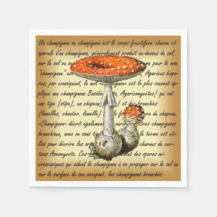 Adolphe Millot ~ Champignons-pour tous-fixed ~  Napkins