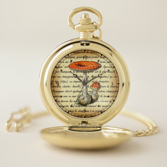 Adolphe Millot ~ Champignons-pour tous-fixed ~  Pocket Watch (Inside)