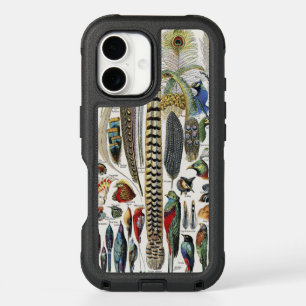Adolphe Millot Dark Academia Vintage Bird Feather iPhone 16 Case