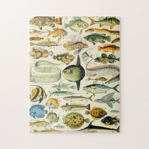 Adolphe Millot fish A Jigsaw Puzzle