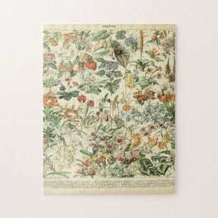 Adolphe Millot Fleurs D Jigsaw Puzzle