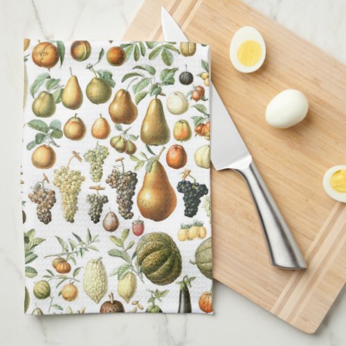 Adolphe Millot Fruit Pattern Kitchen Towel