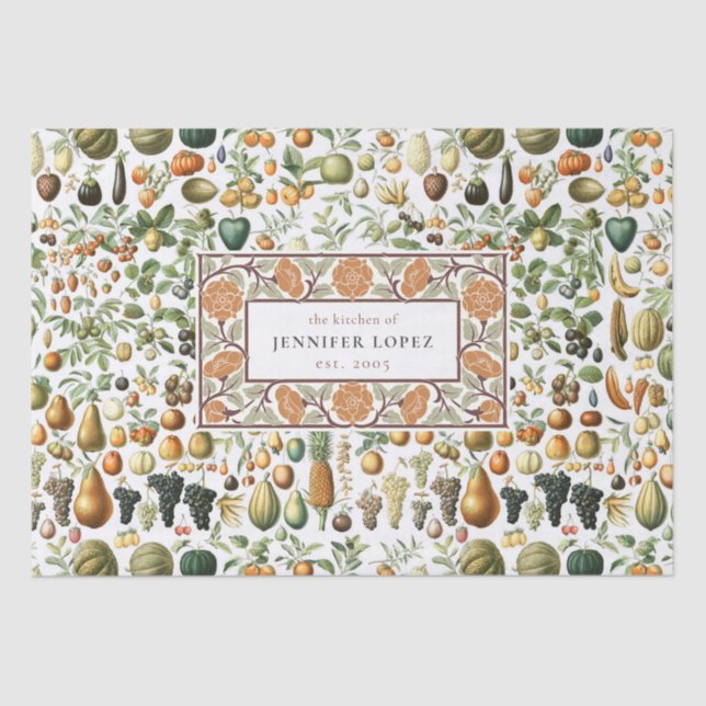 Adolphe Millot Fruit Pattern Tissue Paper (Front)