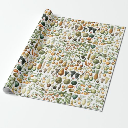 Adolphe Millot Fruit Pattern Wrapping Paper