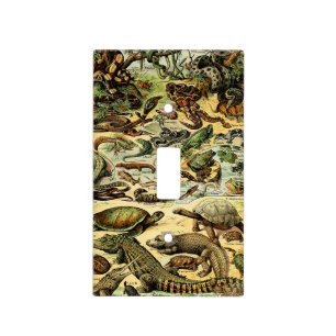 Adolphe Millot Reptiles 2 Light Switch Cover