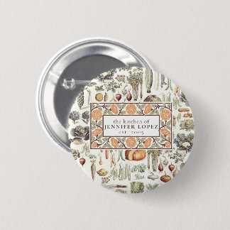 Adolphe Millot Vegetable Pattern Button